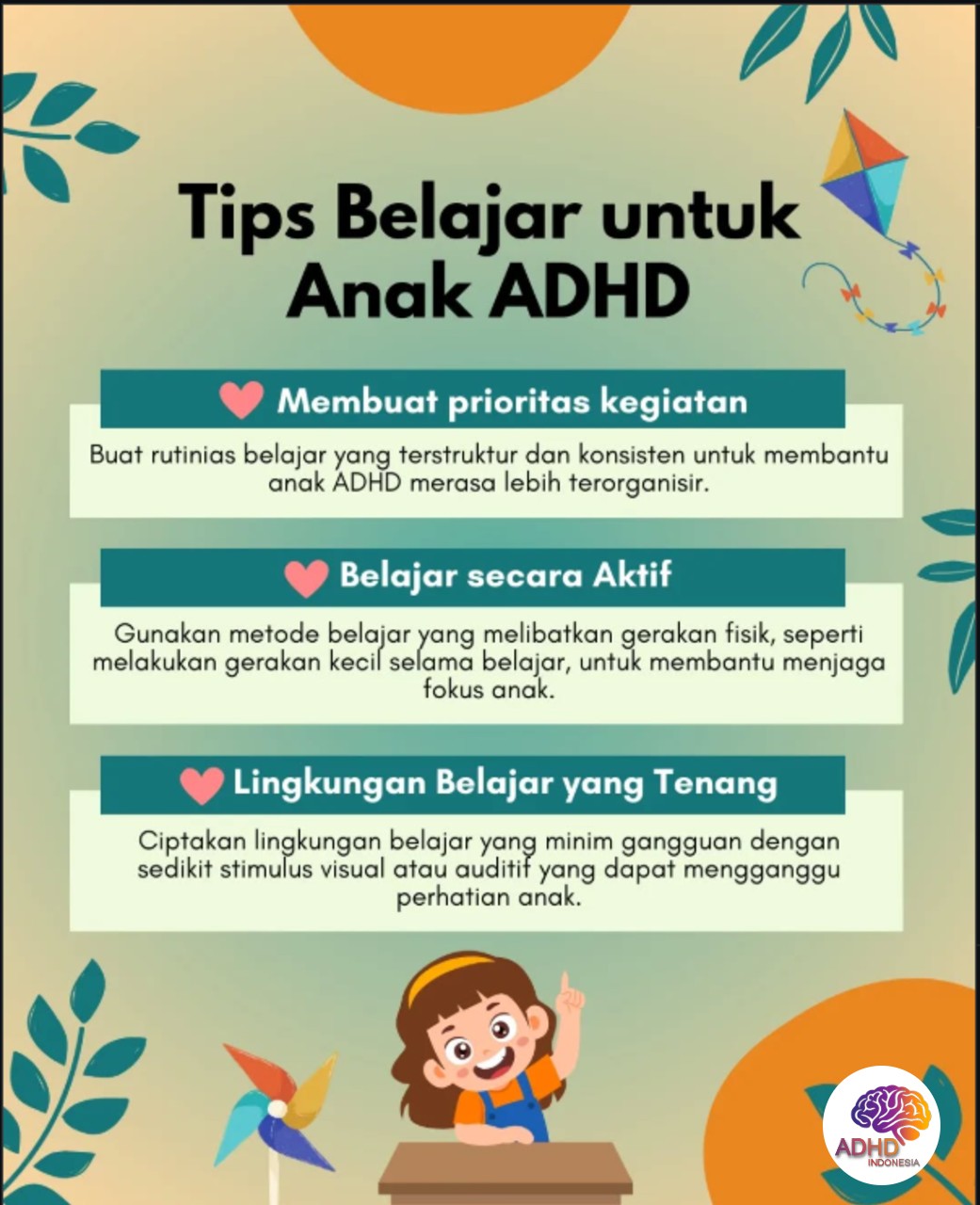 Strategi Belajar yang Cocok untuk Anak ADHD di Kota Pasuruan